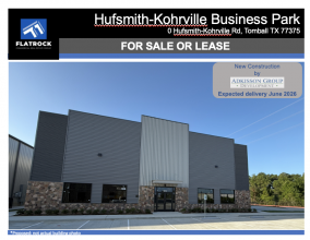 Hufsmith-Kohrville Business Park, Tomball, Tx 77375 - For Sale or Lease